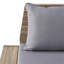 Siège d'extérieur avec coussin imperméable et extensible - Coussins de chaise en bois gris foncé au design spécial
