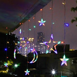 Hannie 2 - Bulb 138'' Plug-in LED Curtain String Light