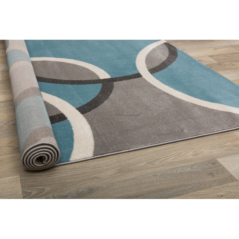 Doucet Geometric Indoor Rug, Rectangle 2' x 3'