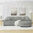 L-Shaped Modular Convertible Sofa-562308932