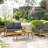 3-Piece Outdoor 5" Replacement Cushion Set Seat/Back Cushion，Only cushions-1062766648