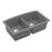 Karran Quartz 32-1/2'' X 19-1/2'' Double Bowl 50/50 Undermount Kitchen Sink Kit-50597899