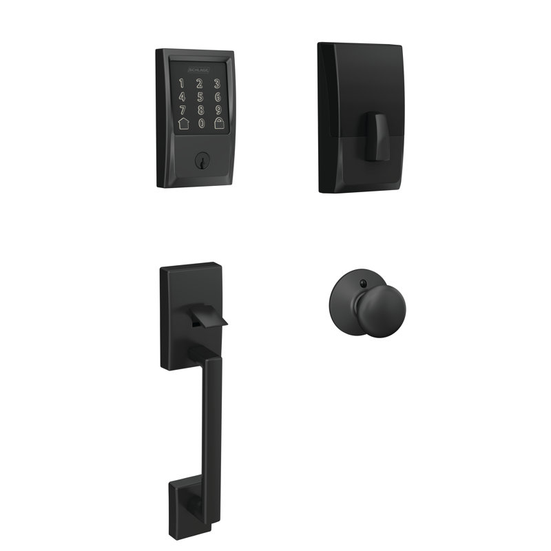 Encode Single Cylinder Smart Deadbolt, Black
