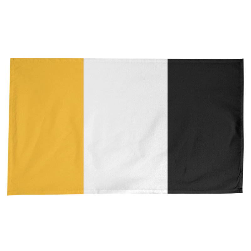 Boston Table Runner, 102" x 58", Cotton Blend, Pittsburgh Gold/White/Black