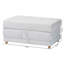 Repose-pieds convertible Amabilia Baxton Studio Sabriel