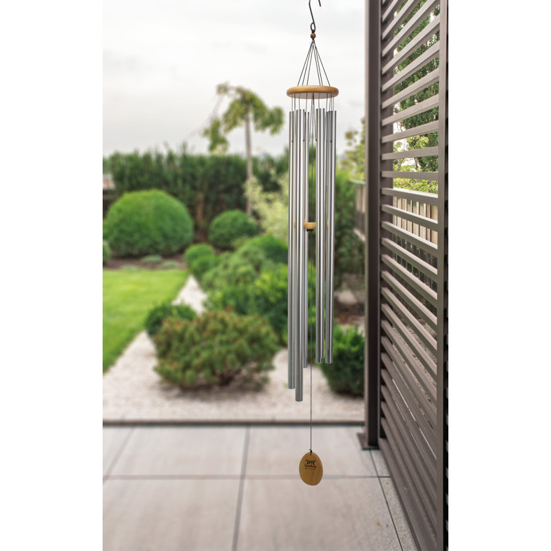 Annitra Abstract Wind Chime, Silver