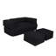 Ensemble de canapé-fauteuil et repose-pieds 3 pièces Junior Outdoor Oasis