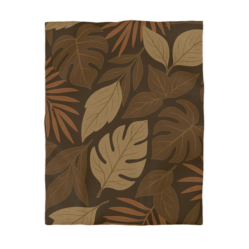 Microfiber Duvet Cover Boho Style, Design 63, Twin Duvet Cover, Cream