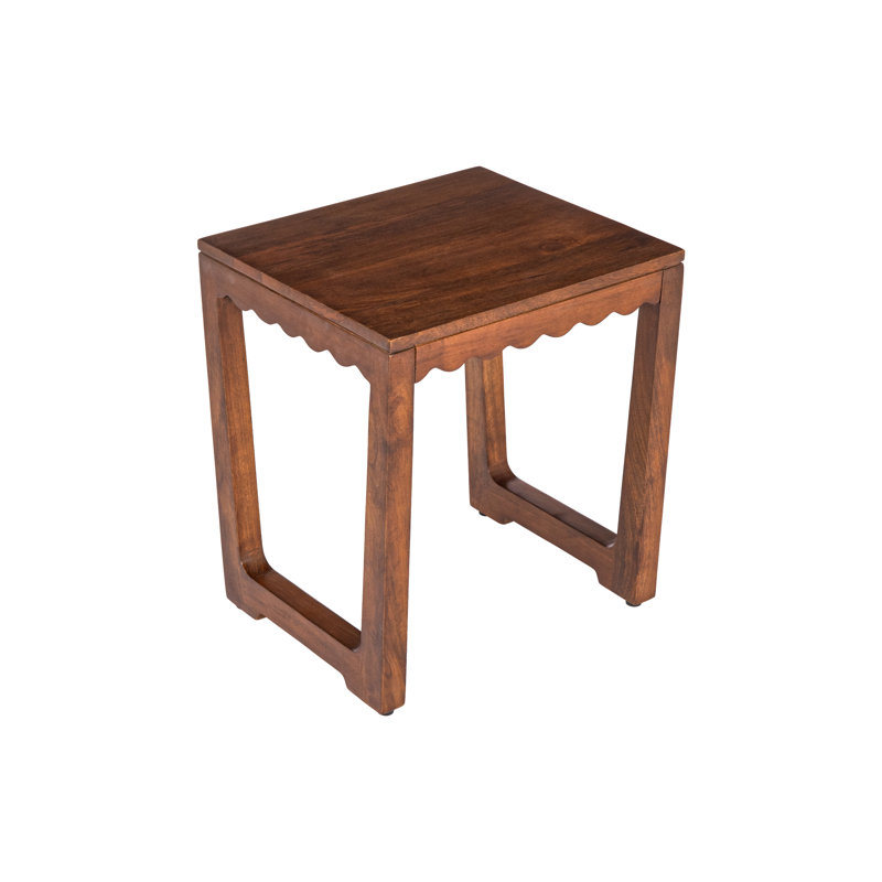 Contour Mango Wood End Table – Entryway Table, Sofa Table, Accent Furniture for Living Room, Hallway, Bedroom
