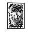 Albree Modern Black Splatter Skull, impression sur toile-956631646-956631632-956631633