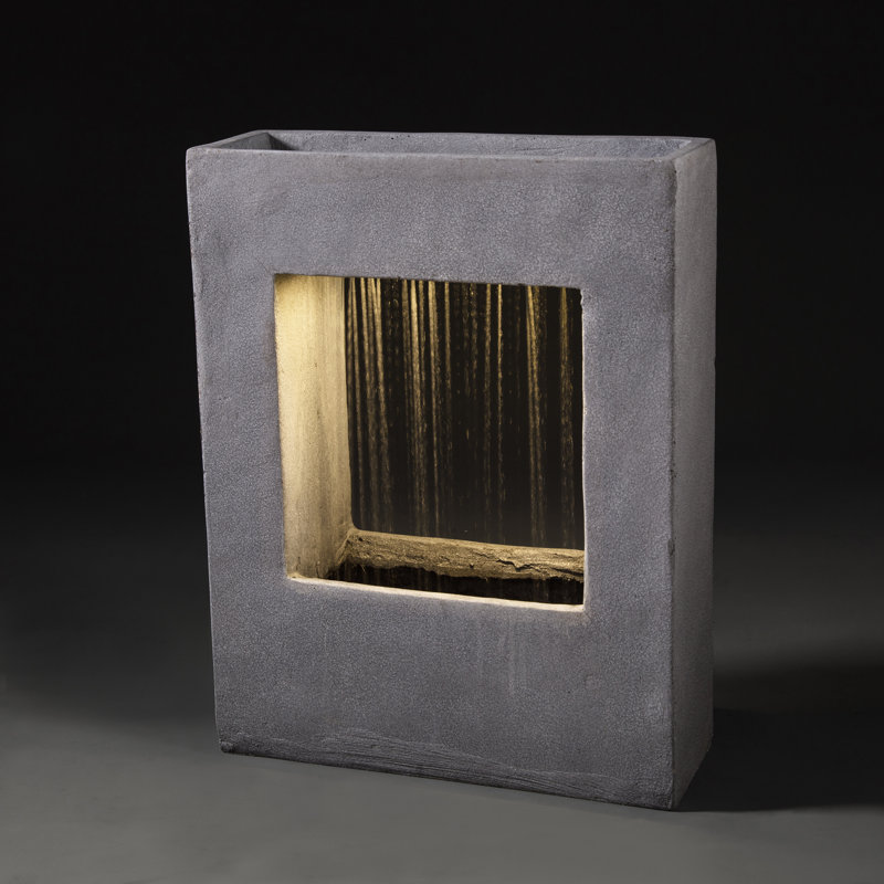 Burhan Outdoor Sculptural Fountain with Lights