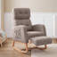 Fauteuil inclinable moderne en chenille avec repose-pieds, fauteuil à bascule manuel avec appui-tête réglable et repose-pieds à bouton-poussoir-134702825
