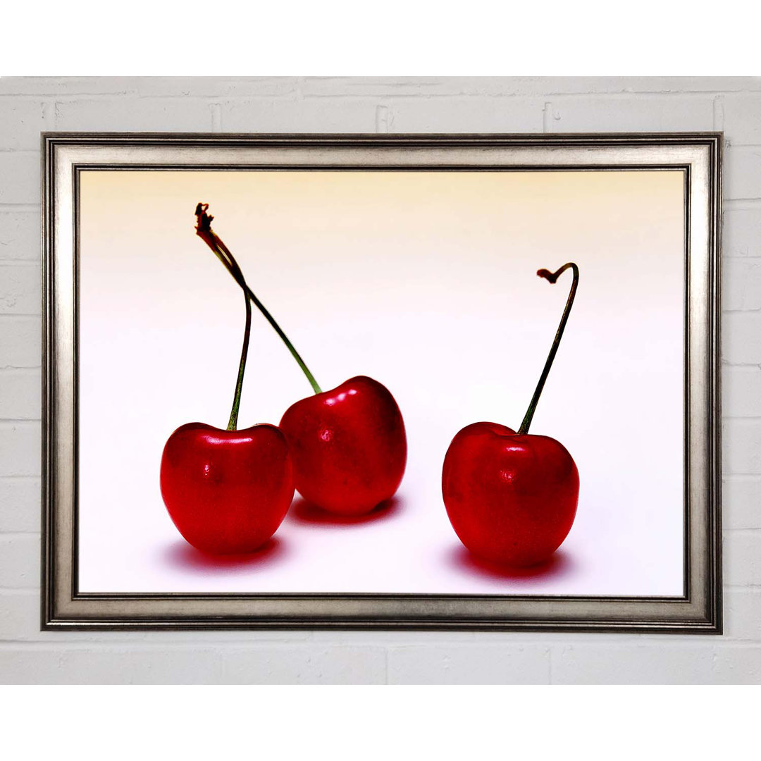 Cherry Trio - Einzelne Bilderrahmen Kunstdrucke