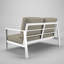Causeuse d'extérieur en métal avec coussin Sunbrella Townsend Chatwin-973896121