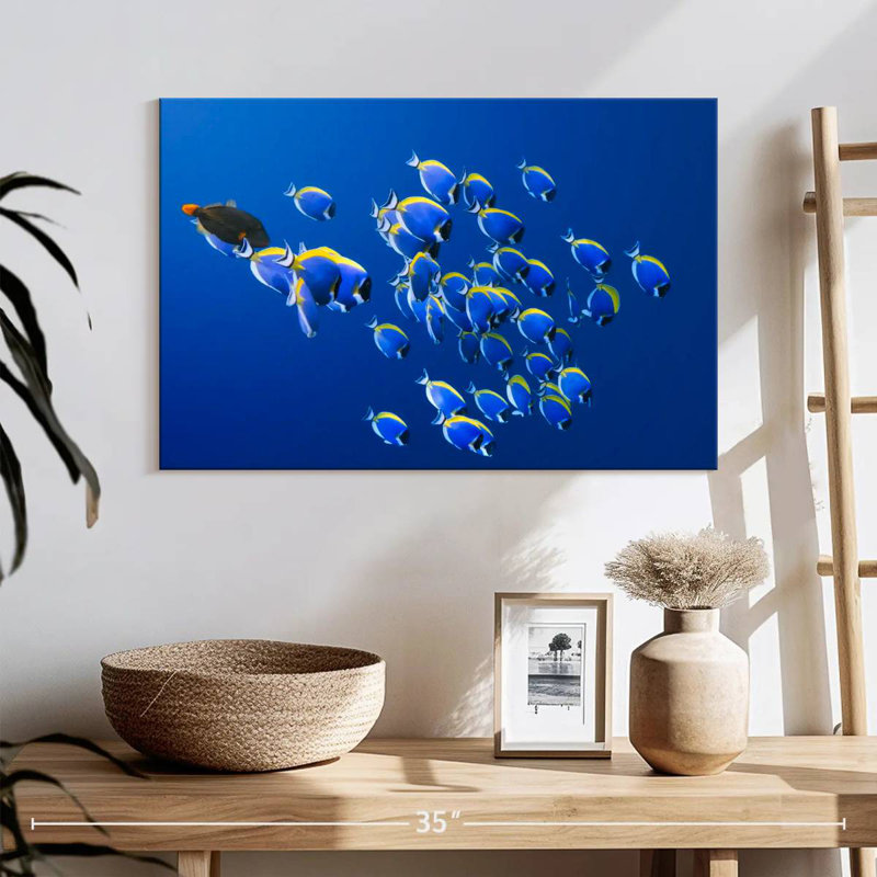 Brampt Underwater Blue Tangs, 16" H x 24" W