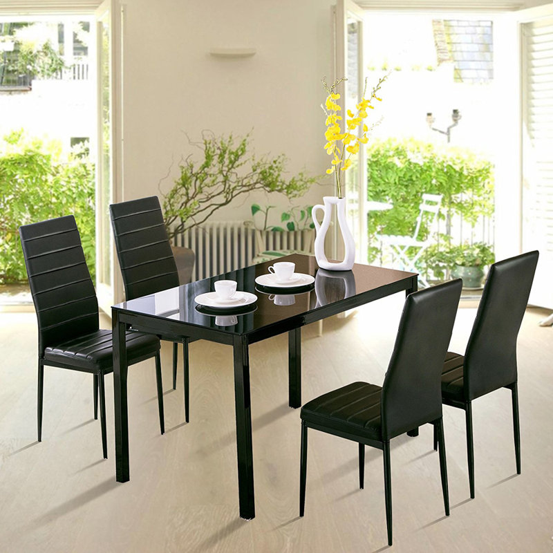 4 - Person Dining Set, 75cm H x 80cm L x 120cm W