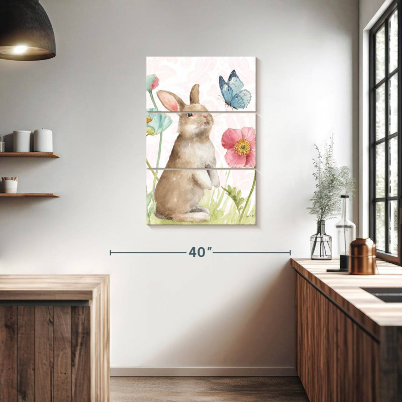 Spring Softies Bunnies Pink, 38" H x 24" W