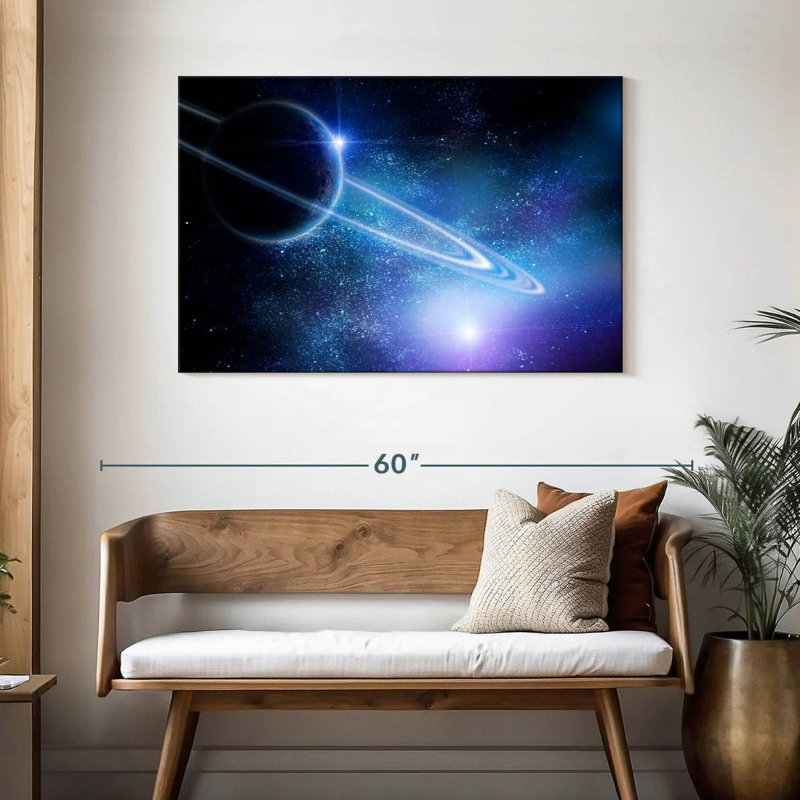 Ringed Saturn, 30" H x 45" W