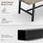 Industrial Wood Dining Table for 6–8, 70.87" Long Rectangular Table with Metal Frame, Natural Finish – Ideal for Kitchen or Dining Room-724914869