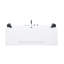 Dennis 1700mm x 750mm Corner Whirlpool Acrylic Bathtub with Tap