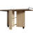 Folding Dining Table, Versatile Dinner Table With 2 Wheels And 2 Storage Racks, Space Saving Dining Room Table, Folding Kitchen Table