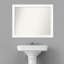 Miroir mural non biseauté blanc-1293271120