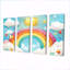 Rainbow Bright II - ensemble d'art sur toile de chambre de bébé-1352328519