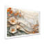 Coquillage blanc et paysage de plage marbrée I - art mural côtier pour le salon-731852168-731852169-731852162