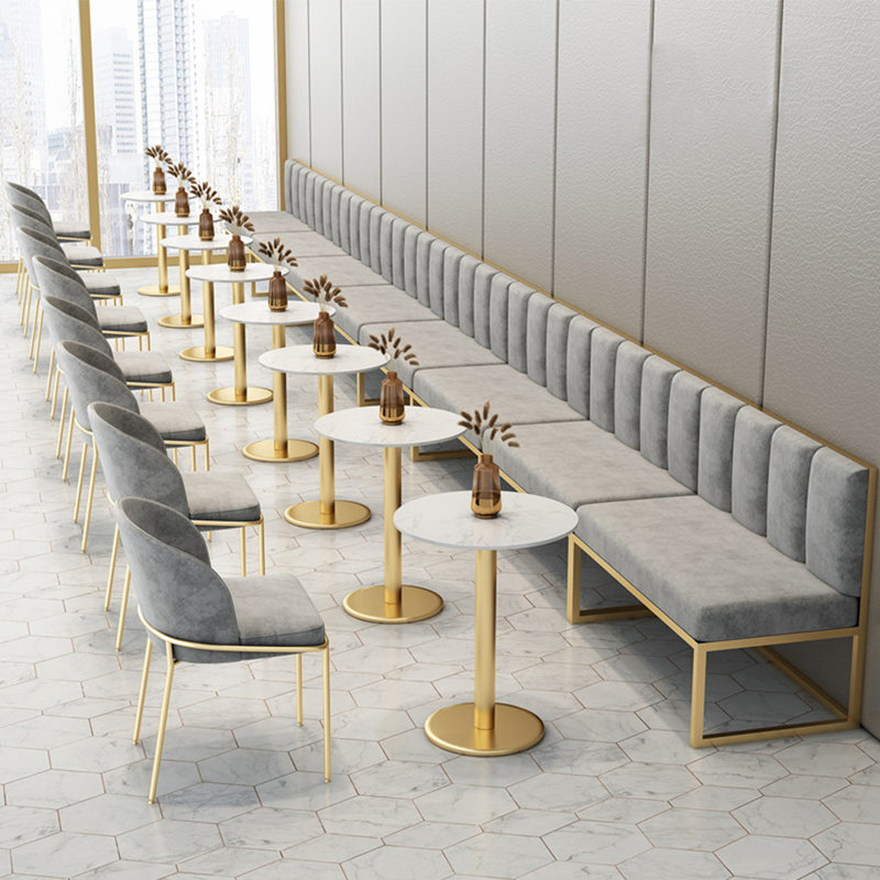 Banc rembourré simple en polyester