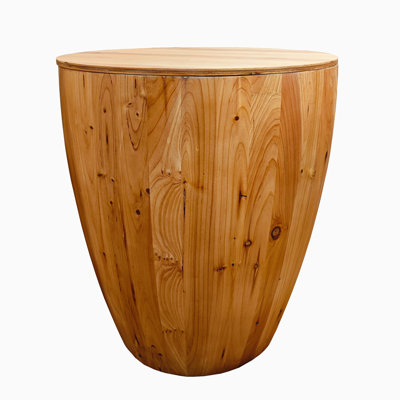 Vintage Style Bucket Shaped Coffee Table For Office, Dining Room And Living Room