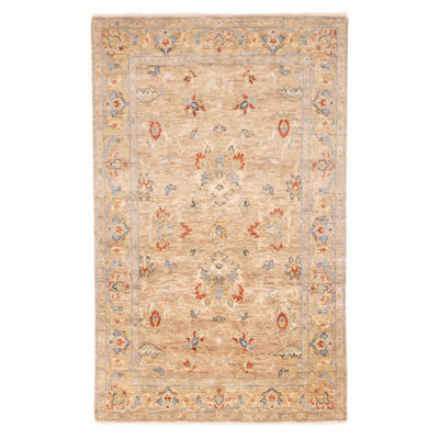 Modern Oushak Tan Rug 5'0" x 8'0"