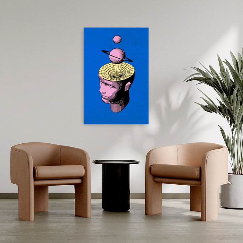 Art contemporain, art moderne abstrait coloré, H 36 po x l 24 po