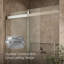 Levity Plus Less Sliding Bath Door, 61-9/16 In. H X 56-5/8 - 59-5/8 In. W, With 3/8 In.-Thick Crystal Clear Glass-74555795
