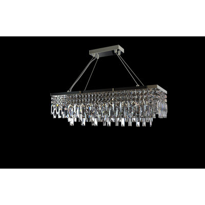 Aairah 12-Light Rectangle Chandelier