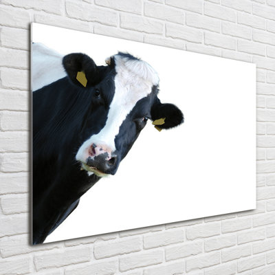Cow - No Frame Print on Glass