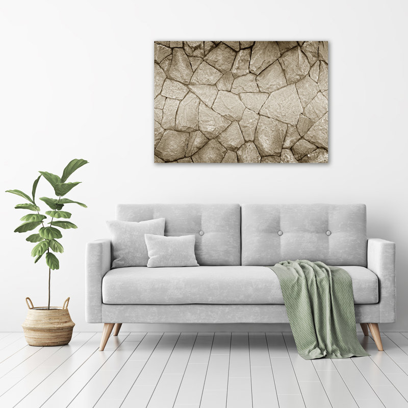 Stone Wall - Wrapped Canvas Print