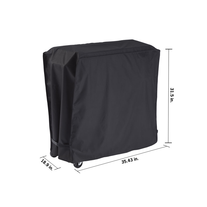 Black Water and UV Resistant Cooler Cover with Adjustable Straps