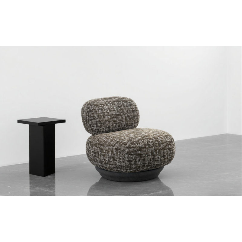 Fauteuil d'appoint pivotant Lullaby , Brun