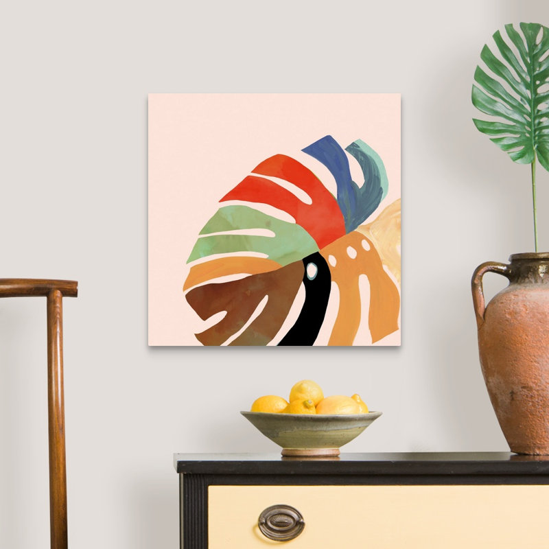 Rainbow Fern I par Aimee Wilson - reproduction d'art, H 20 po x l 20 po x P 1,25 po, Toile tendue