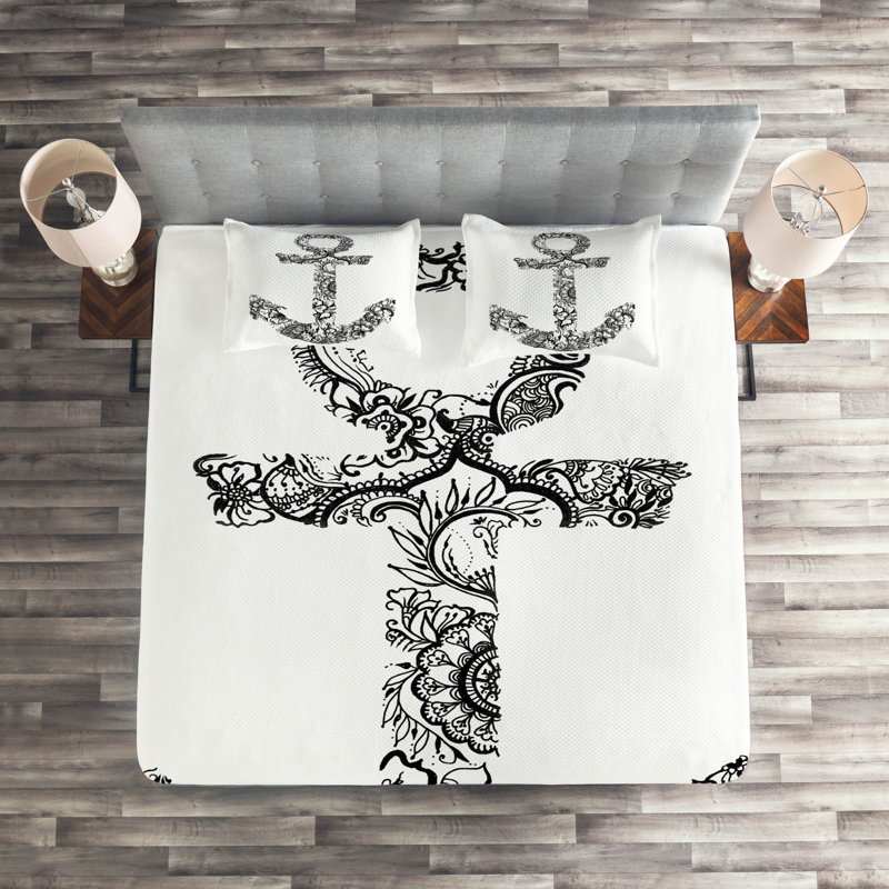 Coverlet, King Bedspread + 2 Shams