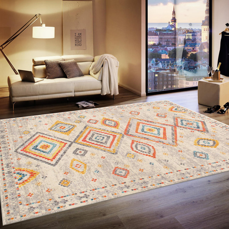 Aldora Geometric Indoor Rug, Rectangle 4' x 6'