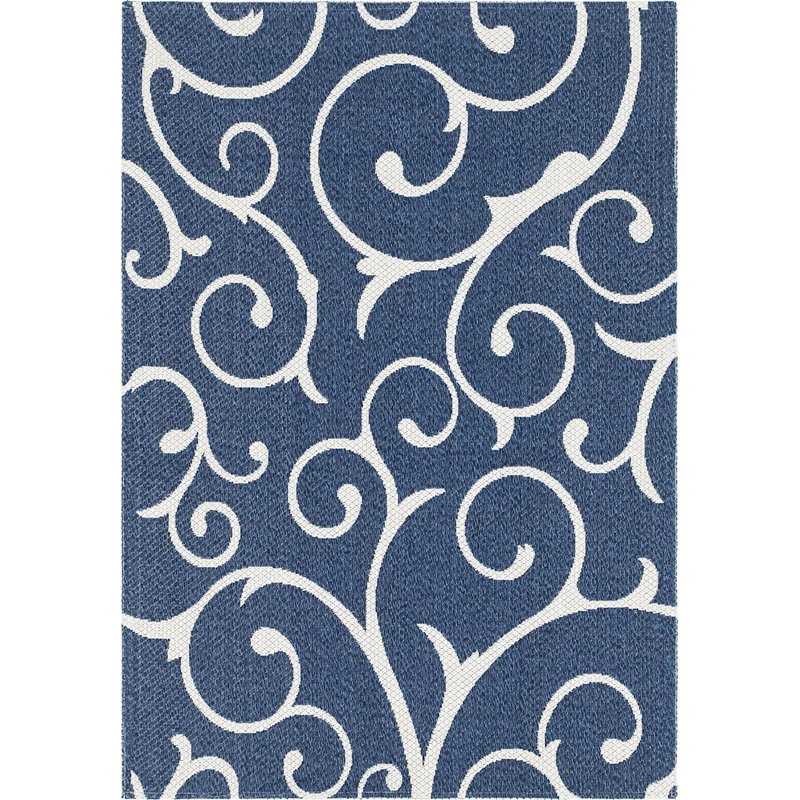 California Cotton Abstract Indoor Rug, Rectangle 4'2" x 6'