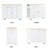 Classic Kitchen Island With Trash Can Holder, Adjustable Shelves, 5 Hidden Wheels, White Design Luxury Bin Accommodation, Power Supply, 3 Drawers, Open Style-1275529882
