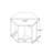 Hexagonal Coffee Table Side Table Nightstand-1128620504