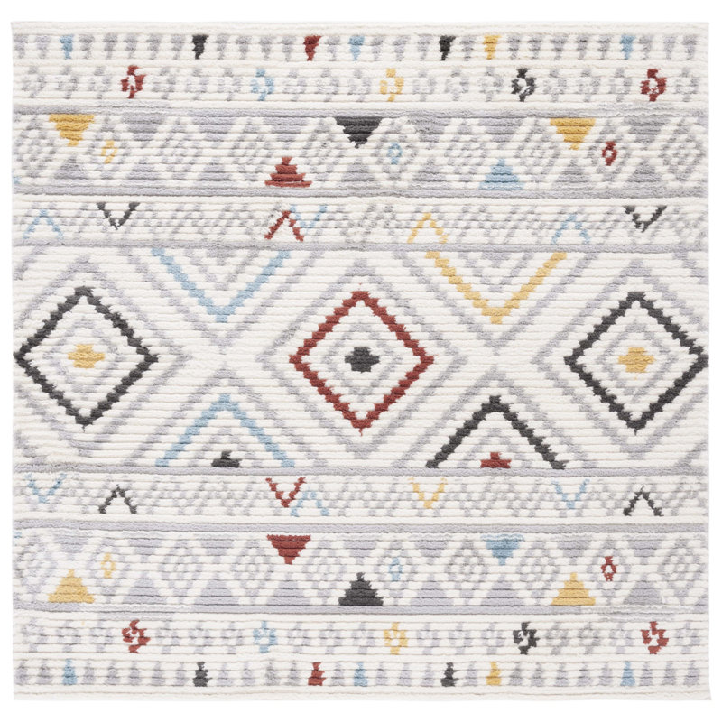 Kerstyn Performance Southwestern Rug, Square 6'7"