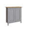 Daris 2 Door Compact Sideboard Buffet Storage Cabinet. 65cm Wide. Polished Chrome Handles.-840358527