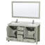 Sheffield 60" Double Bathroom Vanity Set with Mirror-10247660
