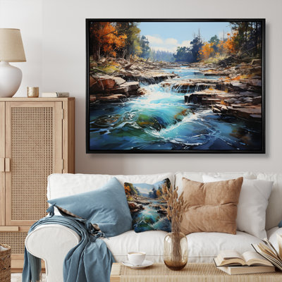 Canada Dancing Rapids III - reproduction de cadre flottant sur toile