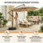 Parasol d'extérieur en porte-à-faux à DEL 10 pi-1223539209