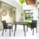Burt 31'' Synthetic Laminate Outdoor Dining Table